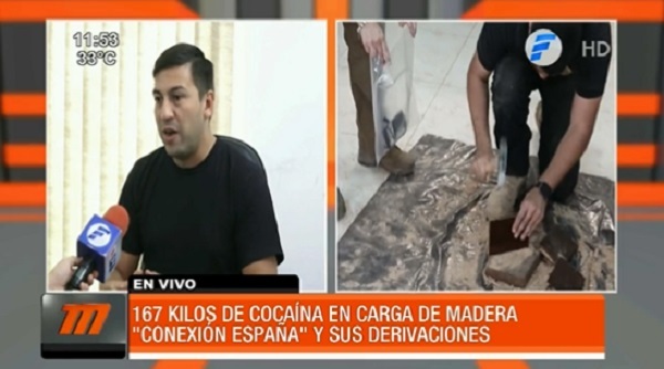 Conexión España: Confirman hallazgo de más de 162 kilos de cocaína en maderas
