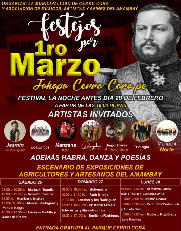 Cerro Corá se alista para conmemorar el 1 de marzo