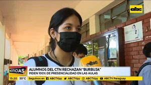 Alumnos del CTN rechazan modalidad “Burbuja” - ABC Noticias - ABC Color
