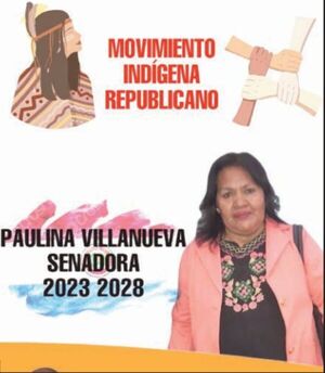 Mujer indígena se candidata a senadora