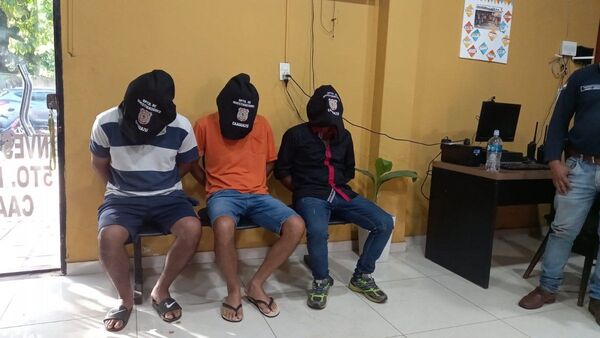 Capturan a tres hermanos por seguidilla de asaltos en San Joaquín