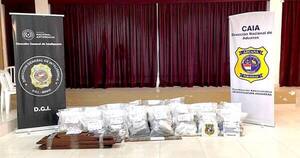 La Nación / Carga de cocaína pesa 162 kilos