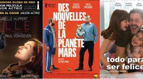 Películas francesas se proyectarán en el cine