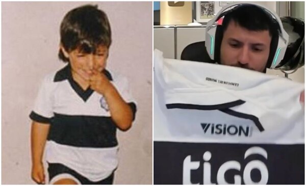 Gracias a Derlis González, el 'Kun' Agüero tiene nueva camiseta de Olimpia