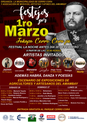Conmemoran Día de los Héroes con presentaciones artísticas en Cerro Corá - .::Agencia IP::.
