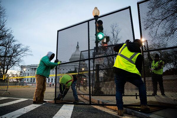 Regresan las barricadas al Capitolio de EE. UU. mientras los camioneros se dirigen a Washington
