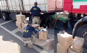 Detienen a camionero paraguayo con 105 kilos de droga