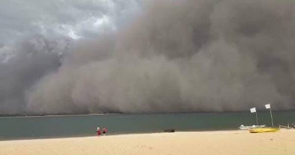 La Nación / Tormenta de cenizas oscureció Ayolas esta siesta