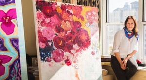 Pinturas de paraguaya radicada en Nueva York, en la Manzana de la Rivera