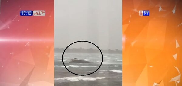 Itapúa: Embarcación arenera naufragó tras intensa tormenta | Noticias Paraguay