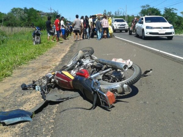Alta incidencia de motos en accidentes viales, más del 80% de los casos involucra a motocicletas
