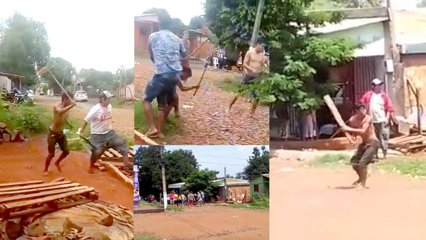 Batalla campal entre vecinos y parientes de un asentamiento en Hernandarias - La Clave