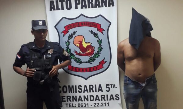 Violento sujeto es detenidotras persecución policial – Diario TNPRESS