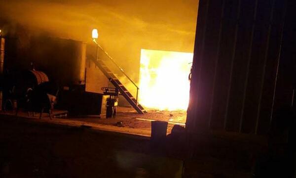 Incendio consume depósito de yerbatera en Coronel Oviedo – Prensa 5