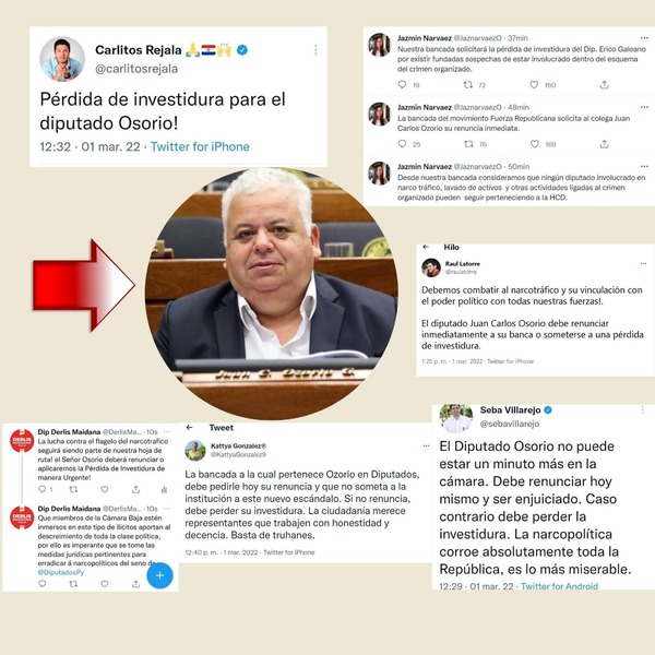 Narco-política: Buscan expulsar a Ozorio