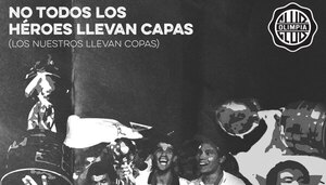 Olimpia también recordó a sus 'héroes'