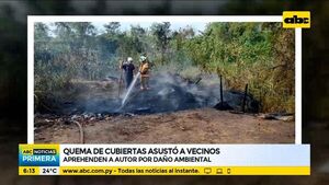 Quema de cubiertas asusta a vecinos - ABC Noticias - ABC Color