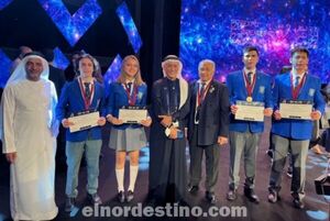 Medalla de Oro: Jóvenes estudiantes viajaron hasta Dubái para representar a Paraguay en una feria internacional de Ciencias