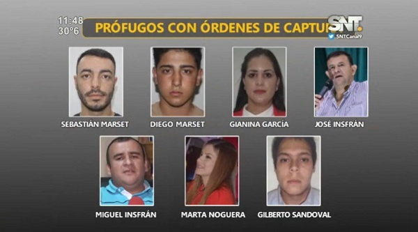 A Ultranza Py: Hay siete prófugos con orden de captura internacional