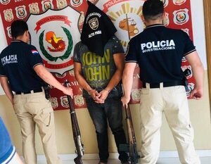 Aprehenden a un hombre que tenía armas en su poder