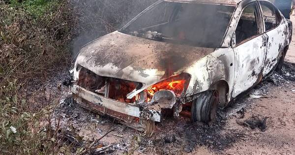 La Nación / Ypané: hallan vehículo incendiado y restos de una persona en su interior