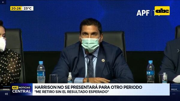 Harrison y los motivos de no presentarse a la próxima asamblea de la APF - Fútbol - ABC Color