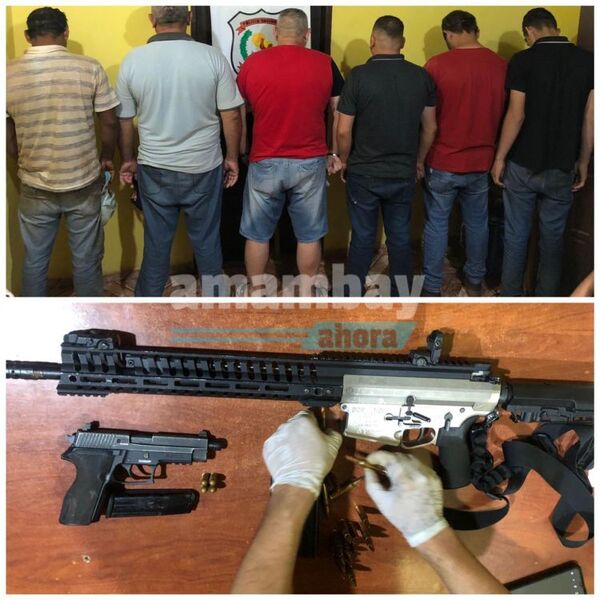 Ex intendente de Zanja Pytã y otros seis fueron detenidos por violar ley de armas