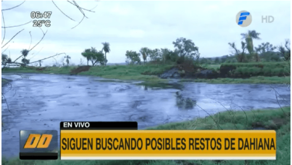 Tras desagotar, se verificará tajamar en búsqueda de Dahiana Espinoza