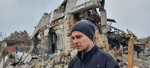 Bajo las bombas en Ucrania, Oleg llora a su mujer y desea el infierno para Putin