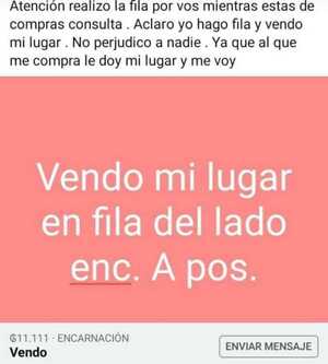 Automovilistas "venden lugar" para cruzar a Argentina