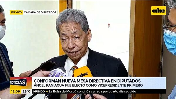 El oficialista colorado Ángel Paniagua fue electo Vicepresidente primero - ABC Noticias - ABC Color