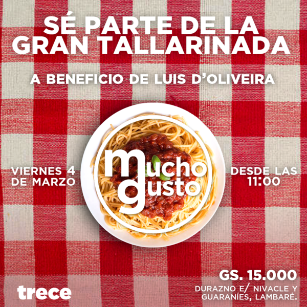 ¡Gran tallarinada a beneficio de Luis D´Oliveira!