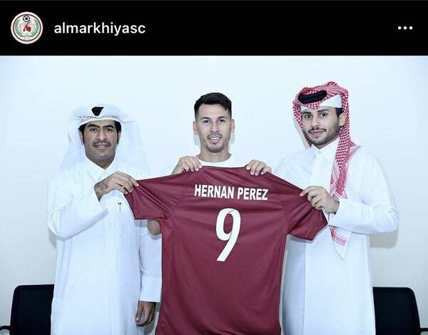 Crónica / Al-Markhiya presentó a Hernán Pérez como su refuerzo pyahú