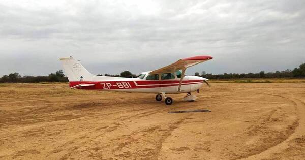 La Nación / Avioneta ZP-BBI blanca con franjas rojas no fue la que intentaron robar en Filadelfia, aclaran