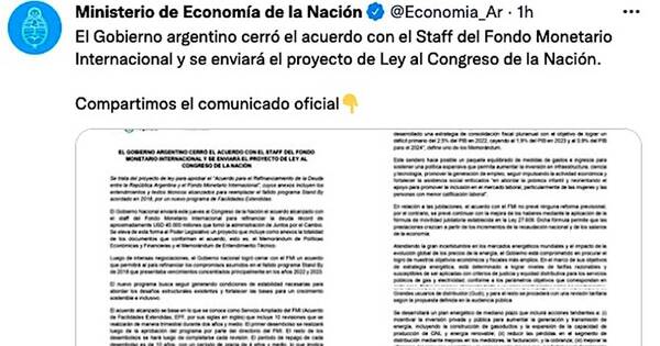 La Nación / Argentina cerró acuerdo con FMI para refinanciar deuda