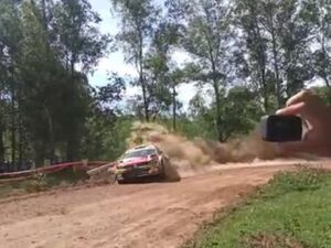 Saba rompió parte del auto en el shakedown del Rally del Guairá - ABC Motor 360 - ABC Color