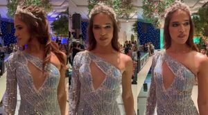 La Comadre debuta como modelo de alta costura y marca hito en la moda de Paraguay