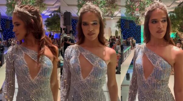 La Comadre debuta como modelo de alta costura y marca hito en la moda de Paraguay