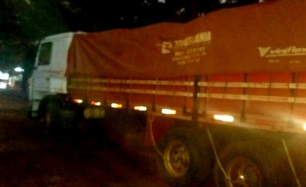 Incautan camión cargado con madera aserrada en Pdte. Franco