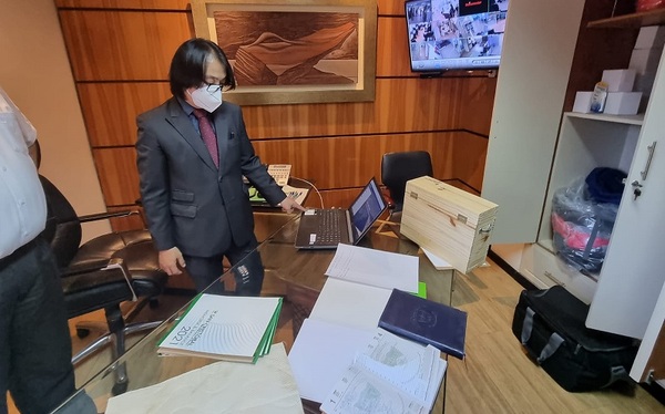 Fiscal incautó varias cajas de documentos de la cooperativa San Cristóbal, vinculados al ex diputado Ozorio