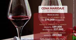 La Nación / Resort del Yacht invita a su Cena Maridaje, esta vez en 5 pasos
