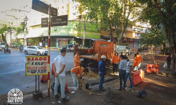 Reparan alcantarillado en elmicrocentro de Ciudad del Este – Diario TNPRESS