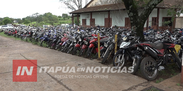 HURTARON UNA MOTOCICLETA DEL CORRALÓN MUNICIPAL DE ENCARNACIÓN - Itapúa Noticias