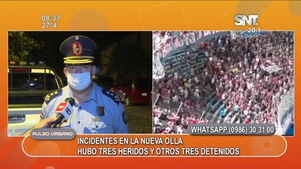 Enfrentamiento entre hinchas de Cerro Porteño - SNT