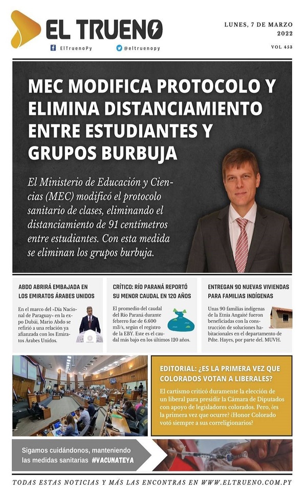 Portadas de este lunes 7 de marzo de 2022