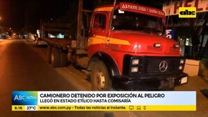 Un camionero fue detenido por exposición al peligro - ABC Noticias - ABC Color