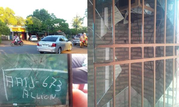 Funcionario de Mario Varela agredió a trabajador y destrozó local de taxistas en Coronel Oviedo – Prensa 5