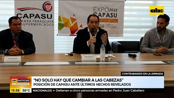 Contrabando en la Armada Paraguaya, Capasu da su posición al respecto  - ABC Noticias - ABC Color