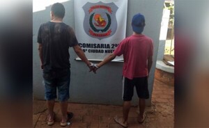 Caen dos presuntos ladrones domiciliarios en el barrio Ciudad Nueva