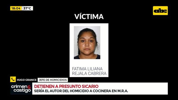Detienen a uno de los sicarios que mató a cocinera de supuesto narco - Crimen y castigo - ABC Color